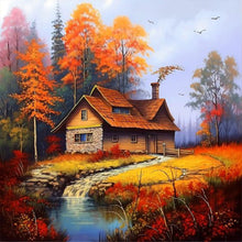 Load image into Gallery viewer, Diamond Painting - Full Square - Autumn maple leaf (40*40CM)
