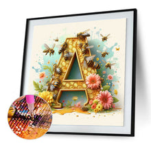 Load image into Gallery viewer, Diamond Painting - Full Round - Bee letter A (30*30CM)
