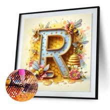 Load image into Gallery viewer, Diamond Painting - Full Round - Bee letter R (30*30CM)
