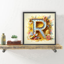 Load image into Gallery viewer, Diamond Painting - Full Round - Bee letter R (30*30CM)
