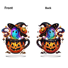 Load image into Gallery viewer, Acrylic Special Shaped Halloween Table Top Diamond Painting Ornament Kits (D)
