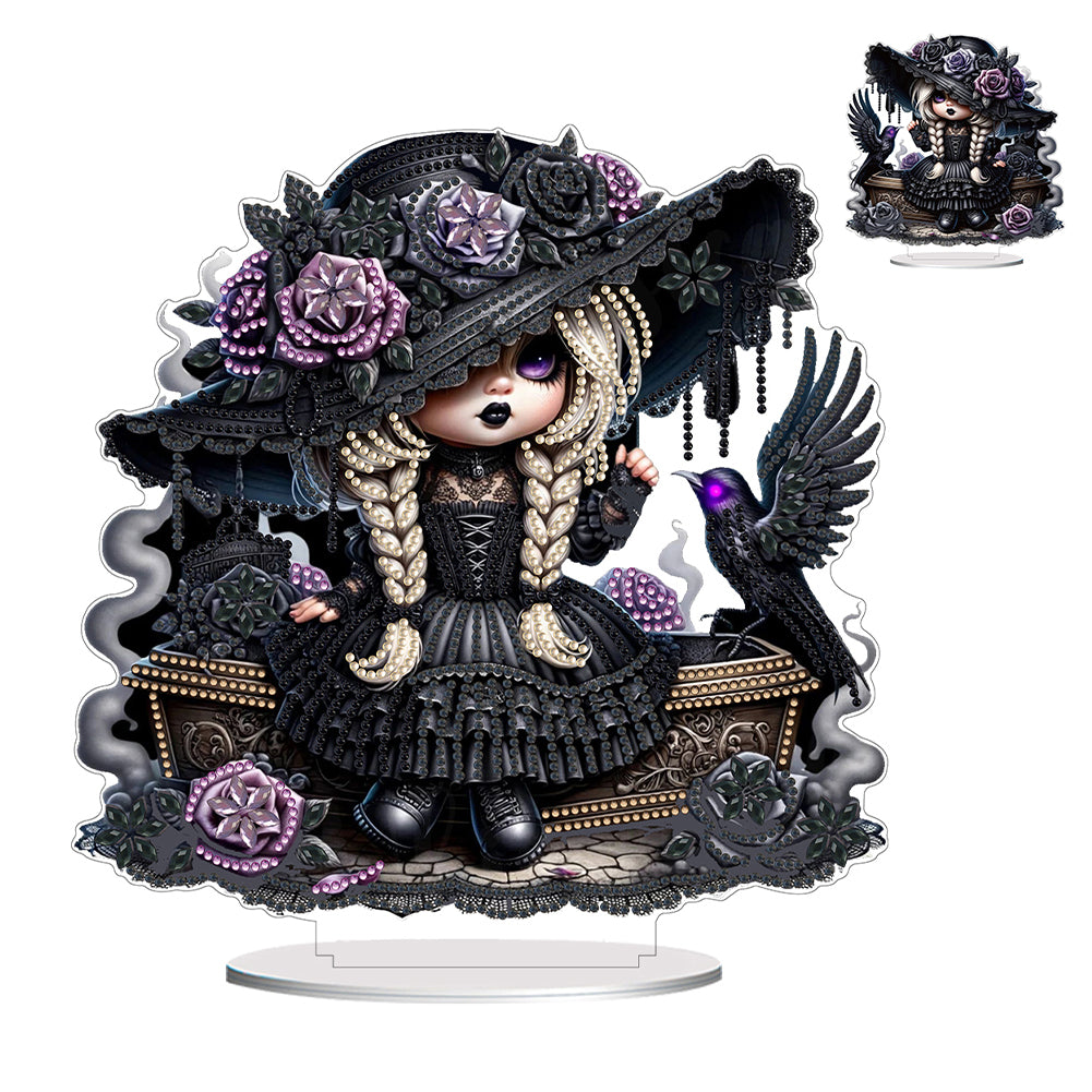 Acrylic Special Shaped Halloween Table Top Diamond Painting Ornament Kits (M)