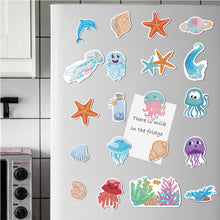 Load image into Gallery viewer, 20Pcs Sea Creatures Diamond Painting Fridge Stickers for Fridge Whiteboards
