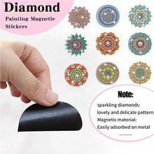 Load image into Gallery viewer, 24Pcs Mandala Diamond Painting Fridge Magnet Fridge Stickers for Home Decor
