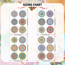 Load image into Gallery viewer, 24Pcs Mandala Diamond Painting Fridge Magnet Fridge Stickers for Home Decor
