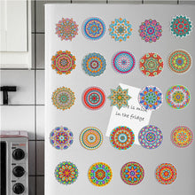 Load image into Gallery viewer, 24Pcs Mandala Diamond Painting Fridge Magnet Fridge Stickers for Home Decor
