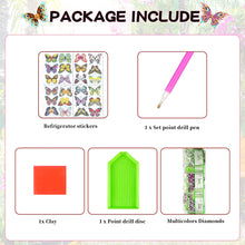 Load image into Gallery viewer, 24Pcs Butterfly Diamond Painting Fridge Magnet Fridge Stickers for Home Decor
