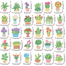 Load image into Gallery viewer, 30Pcs Plant Diamond Painting Fridge Magnet Fridge Stickers for Home Decor

