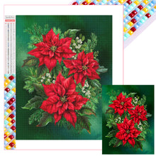 Load image into Gallery viewer, Diamond Painting - Full Square - Christmas poinsettia (30*40CM)
