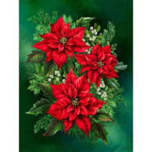 Load image into Gallery viewer, Diamond Painting - Full Square - Christmas poinsettia (30*40CM)
