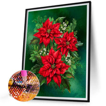 Load image into Gallery viewer, Diamond Painting - Full Square - Christmas poinsettia (30*40CM)
