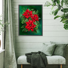 Load image into Gallery viewer, Diamond Painting - Full Square - Christmas poinsettia (30*40CM)
