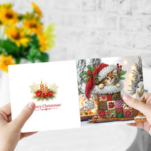 Load image into Gallery viewer, 6Pcs Stocking Animals DIY Diamond Painting Card Rhinestone Painting Card Kit
