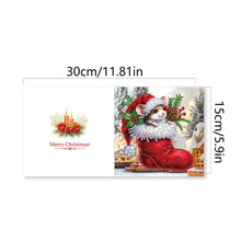 Load image into Gallery viewer, 6Pcs Stocking Animals DIY Diamond Painting Card Rhinestone Painting Card Kit
