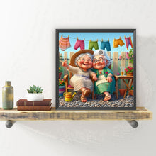Load image into Gallery viewer, Diamond Painting - Full Round - Cute old lady (30*30CM)
