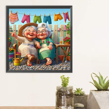 Load image into Gallery viewer, Diamond Painting - Full Round - Cute old lady (30*30CM)
