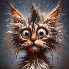 Load image into Gallery viewer, Diamond Painting - Full Round - Fried cat (30*30CM)
