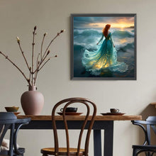 Load image into Gallery viewer, Diamond Painting - Full Round - Girl with gorgeous skirt (40*40CM)

