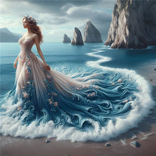 Load image into Gallery viewer, Diamond Painting - Full Round - Girl with gorgeous skirt (40*40CM)
