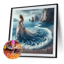 Load image into Gallery viewer, Diamond Painting - Full Round - Girl with gorgeous skirt (40*40CM)
