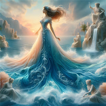 Load image into Gallery viewer, Diamond Painting - Full Round - Girl with gorgeous skirt (40*40CM)

