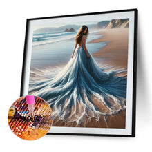 Load image into Gallery viewer, Diamond Painting - Full Round - Girl with gorgeous skirt (40*40CM)
