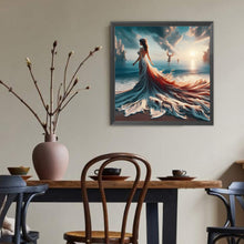 Load image into Gallery viewer, Diamond Painting - Full Round - Girl with gorgeous skirt (40*40CM)

