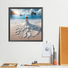 Load image into Gallery viewer, Diamond Painting - Full Round - Girl with gorgeous skirt (40*40CM)
