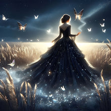 Load image into Gallery viewer, Diamond Painting - Full Round - Girl with gorgeous skirt (40*40CM)
