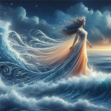 Load image into Gallery viewer, Diamond Painting - Full Round - Girl with gorgeous skirt (40*40CM)
