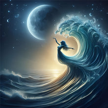 Load image into Gallery viewer, Diamond Painting - Full Round - Girl with gorgeous skirt (40*40CM)
