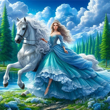 Load image into Gallery viewer, Diamond Painting - Full Round - Girl with gorgeous skirt (40*40CM)
