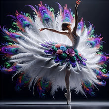 Load image into Gallery viewer, Diamond Painting - Full Round - Girl with gorgeous skirt (40*40CM)
