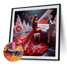 Load image into Gallery viewer, Diamond Painting - Full Round - Girl with gorgeous skirt (40*40CM)

