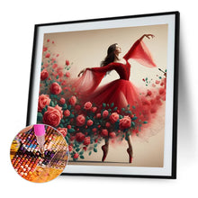 Load image into Gallery viewer, Diamond Painting - Full Round - Girl with gorgeous skirt (40*40CM)
