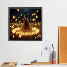 Load image into Gallery viewer, Diamond Painting - Full Round - Girl with gorgeous skirt (40*40CM)
