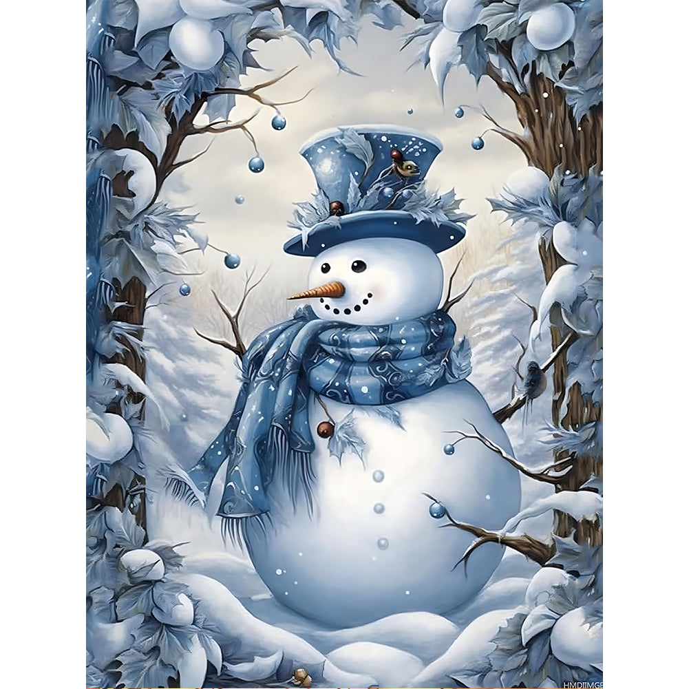 Diamond Painting - Full Round - Christmas snowman (30*40CM)