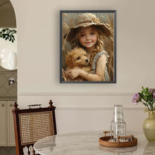 Load image into Gallery viewer, Diamond Painting - Full Round - Cute pet girl (30*40CM)
