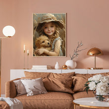 Load image into Gallery viewer, Diamond Painting - Full Round - Cute pet girl (30*40CM)
