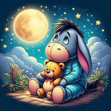 Load image into Gallery viewer, Diamond Painting - Full Round - Eeyore and bear (40*40CM)
