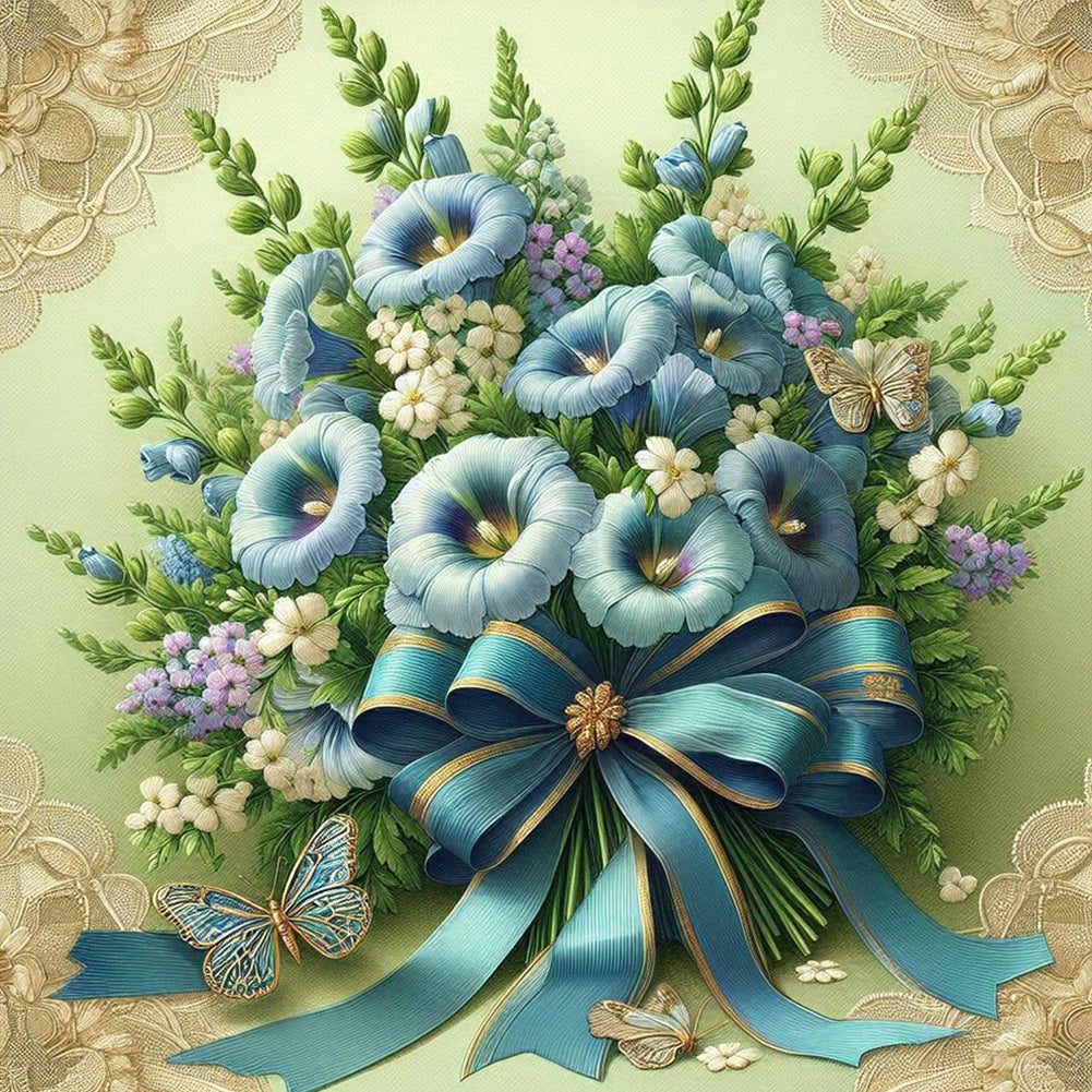 Diamond Painting - Full Round - Trumpet bouquet (40*40CM)