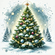 Load image into Gallery viewer, Diamond Painting - Full Round - Christmas tree (40*40CM)
