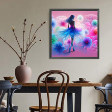 Load image into Gallery viewer, Diamond Painting - Full Round - Dream cloud flower skirt girl (40*40CM)
