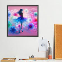 Load image into Gallery viewer, Diamond Painting - Full Round - Dream cloud flower skirt girl (40*40CM)
