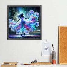 Load image into Gallery viewer, Diamond Painting - Full Round - Dream aurora skirt girl (40*40CM)
