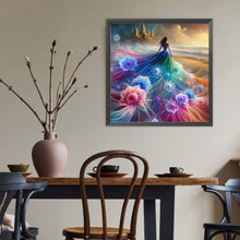Load image into Gallery viewer, Diamond Painting - Full Round - Dream color flower skirt girl (40*40CM)
