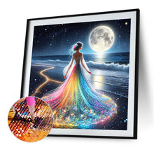 Load image into Gallery viewer, Diamond Painting - Full Round - Dream color light skirt girl (40*40CM)
