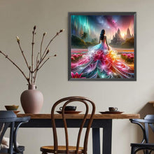 Load image into Gallery viewer, Diamond Painting - Full Round - Dream flower skirt girl (40*40CM)
