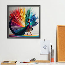 Load image into Gallery viewer, Diamond Painting - Full Round - Girl with dreamy wax skirt (40*40CM)

