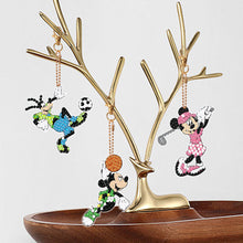 Load image into Gallery viewer, 6Pcs Double Sided Special Shaped Cartoon Characters Diamond Painting Keychain
